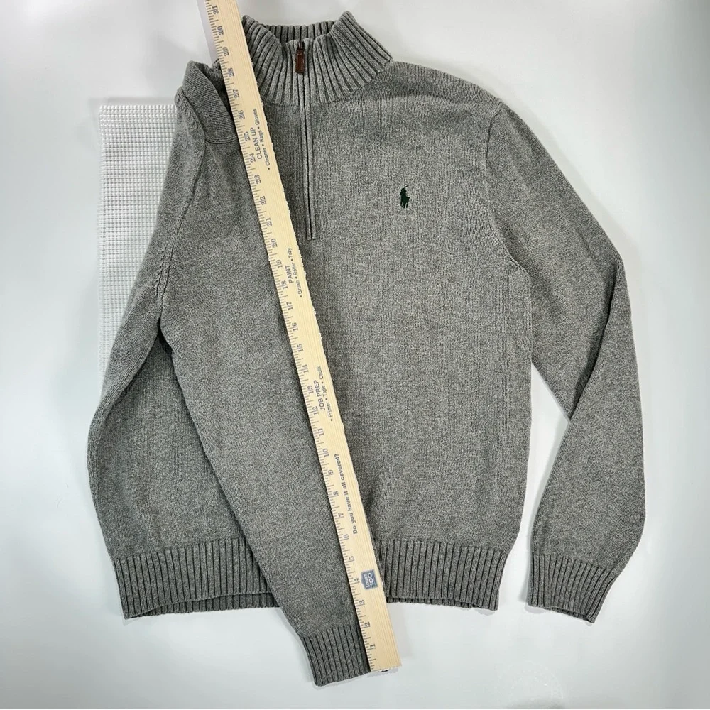Polo Ralph Lauren Gray Zip-Up Sweater